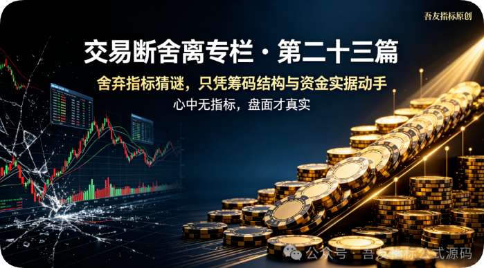 【交易断舍离专栏・第二十三篇】舍弃 “低级博弈” 思维，摒弃 “技术万能” 幻想，只凭筹码结构与资金实据动手，不凭指标猜谜